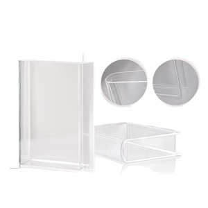 Qianrui Acrylic Book Vase 2020725 Transparent Tabletop Flower Vase For <b>Home</b> Decor Mother's Day Gift - Product Image 5