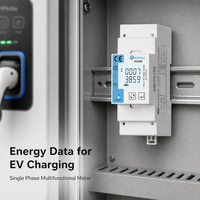 Contador de Energía Monofásico Rayfull SD20M Económico con Exportación de Datos RS485 Modbus, Medidor Inteligente de kWh