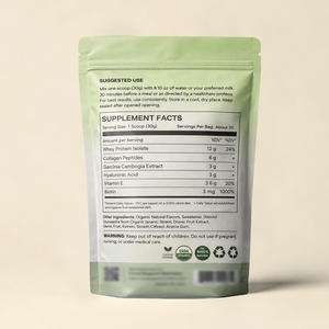 Poudre Protéinée Biologique <span class=keywords><strong>pour</strong></span> le Soutien des Courbes Relaxantes, Isolat de Whey, Recettes Personnalisées, Marque Privée, ODM, OEM, Certifié HALAL, KOSHER, USDA - Product Image 3