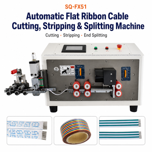 Automatic Ribbon Cable Cutting Stripping Splitting <b>Machine</b> 2-12 <b>Rows</b> Six-Wheel Drive Touch Screen for Flat Cable Processing - Product Image 1