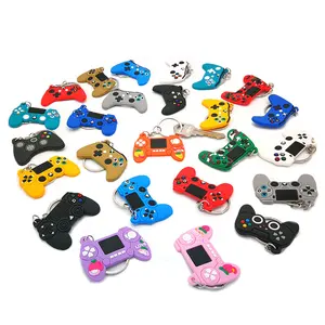 1PCS PVC new style Game Machine Keychain & Keyring Cute Gamepad Joystick Key Chain Keychains Bag Car Hanging fit men boy keys