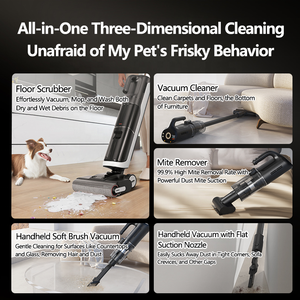 Dreame H20 Ultra Mix aspirapolvere per rimozione degli acari <span class=keywords><strong>lavapavimenti</strong></span> 180 ° giace Flat H14 aspirapolvere a doppio pavimento per auto - Product Image 6