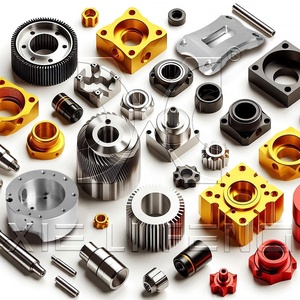 Mango de aleación de aluminio Kit de piezas de mecanizado CNC Fresado de prototipo rápido Torneado Perforación de metal para procesamiento de cobre de latón de acero - Product Image 1