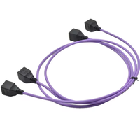 Connecteur de câble de réseau étanche à double extrémité RJ45 à RJ45 de communication industrielle électronique