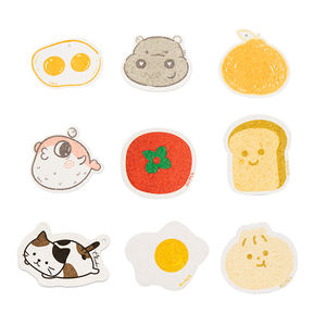 Esponja de Lavavajillas Ecológica con Estampado Bonito, Esponjas de Limpieza de Cocina Biodegradables, Esponja de Celulosa Comprimida para Lavar Platos - Product Image 2