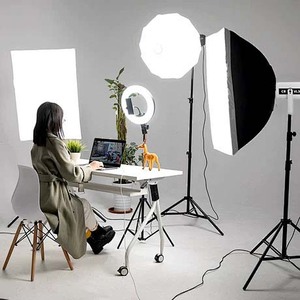 Nuova Luce Professionale <span class=keywords><strong>Audio</strong></span> <span class=keywords><strong>Video</strong></span> da 300W in Alluminio con Design Innovativo, Temperatura Colore Regolabile e Controllo Tramite App - Product Image 4