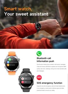 1.43Inch Màn Hình Amoled Thể Thao GPS Thông Minh Đồng Hồ 2025 Người Đàn Ông Ft Cuộc Gọi Độ Cao La Bàn Android Smartwatch HD300 SmartWatches - Product Image 3