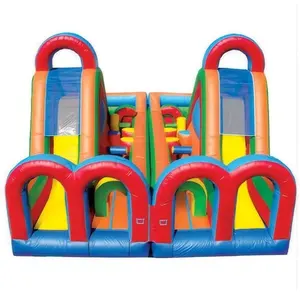 Inflatable kids outdoor obstacle course for used outdoor playground equipment