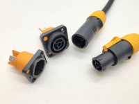 Connecteur d'alimentation étanche IP65 True1 top 3 broches mâle femelle prise et prise pour équipement audio d'éclairage de scène LED