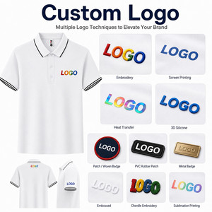 Polo de Seda de Hielo 100% Poliéster de Secado Rápido 195GSM, Polo de Golf de Alto Rendimiento, Transpirable, de Manga Corta, para Hombre y Mujer, Polo Deportivo - Product Image 2