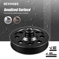 Poulie de pompe de direction assistée BEVINSEE 5'' en aluminium pour GM LS 4.3L 4.8L 5.3L 5.7L 6.0L 6.2L