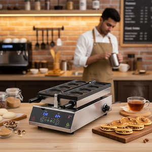 Nueva Máquina para Hacer Hotteok CookTech Premium, Acero Inoxidable SUS304, Máquina Coreana para Hacer Panqueques, Control Táctil, Portátil, Automática, para Hacer Bocadillos - Product Image 3