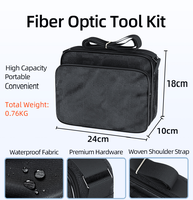 Kit de herramientas de fibra óptica FTTH para conexión en frío y terminación con cortadora de fibra y medidor de potencia óptica