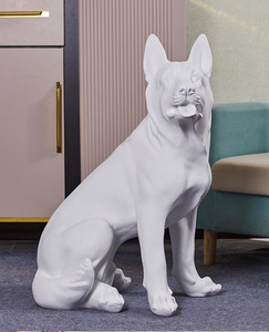 Statue commémorative d'ange pour chien, statue de <span class=keywords><strong>berger</strong></span> <span class=keywords><strong>allemand</strong></span>, figurine en résine d'animal, objet décoratif de collection pour la décoration de la maison <span class=keywords><strong>et</strong></span> du jardin - Product Image 4