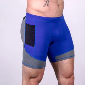 Men's Compression Base <b>Layer</b> Fitness Yoga Wear 2026 Design Breathable Anti-Wrinkle <b>Mid</b> Waist Quick Dry Performance Solid Shorts - Product Image 3