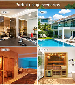 Cabine de Bain Thermale en Bois Authentique avec Chauffage Électrique Efficace, Sauna Domestique en Cèdre pour Résidence Privée et <span class=keywords><strong>Spa</strong></span> - Product Image 5