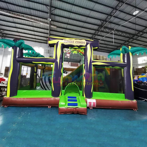 บ้านลมยักษ์กลางแจ้งสำหรับเด็กพร้อมสไลเดอร์ คอมโบพาร์ค โกนฟลาเบิล สนามเด็กเล่นเป่าลมธีมซาฟารี - Product Image 6