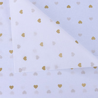 Vente en gros de papier d'emballage fleur couleur coréenne poire en forme de cœur Stock vêtements chaussures doublure intérieure Bouquets cadeau emballage