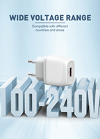 LDNIO A1209Q Grosir Kustom QC18W Adaptor Pengisi Daya USB Daya Tinggi Pengisi Daya Cepat USB Tipe C untuk Ponsel Pengisi Daya Dinding Cepat Colokan EU US untuk Pilihan