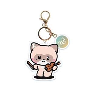 Accessoire de sac, porte-clés, pendentif décoratif, accessoire de mode, avec image de dessin animé style Q, imprimé UV sur PVC acrylique double face - Product Image 4