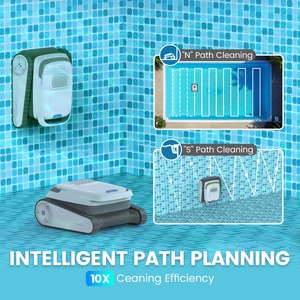 <span class=keywords><strong>Robot</strong></span> nettoyeur de piscine solaire amélioré <span class=keywords><strong>Wybot</strong></span> C2 avec télécommande, évitement intelligent des obstacles et option de double charge - Product Image 4