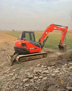 Excavadora de orugas usada de bajo precio Hino KX183 8Ton con bomba de motor Hino, componentes de motor de núcleo incluidos, sistema totalmente hidráulico - Product Image 5