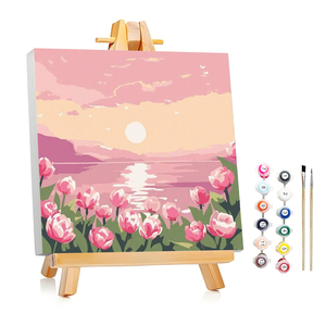 ออร์ฟอน ดรอปชิปปิ้ง <span class=keywords><strong>ภาพ</strong></span><span class=keywords><strong>วาด</strong></span>ระบายสีตามตัวเลขสำหรับเด็ก ชุดระบาย<span class=keywords><strong>สี</strong></span>อะคริลิคดิจิทัล DIY ลายดอกไม้ ขนาด 20x20 ซม. พร้อมกรอบ ขายส่ง - Product Image 1