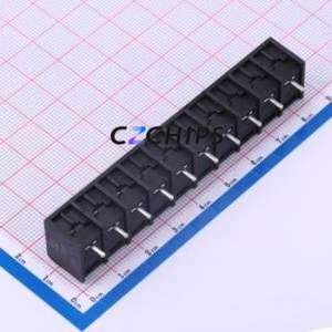 DBT50-8.25-10P-BK-P Barrier Terminal Block P=8.25mm Connector Three Sides 8.25mm 1x10P Edge Pin - Product Image 2