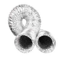 Flexible industriel Non isolé Flex Air feuille d'aluminium conduit sèche évent chauffage et refroidissement échappement pour HAVC Ventilation
