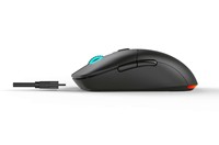 Mouse OEM Dual Mode 2.4Ghz Ergonomis Ringan RGB Backlit 6-Tombol Nirkabel USB Type-C Optik untuk Tangan Kanan Kantor