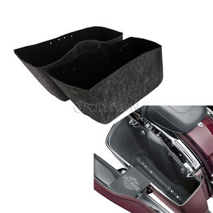Sacs de selle de <span class=keywords><strong>moto</strong></span>, sacoches de selle, doublure intérieure en coton, insert de tapis, kit de doublure pour Harley Touring 96-13 - Product Image 1