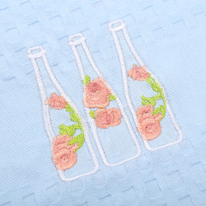 Tea Towels Double Layer Cotton Yarn 42x61 Cm Embroidered <b>Kitchen</b> Use - Product Image 3
