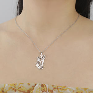 สร้อยคอรูปแรคคูนสำหรับปั่นจักรยานน่ารักสำหรับทำจากสเตนเลสสตีลสร้อยคอรูปสัตว์ของขวัญวาเลนไทน์ - Product Image 3