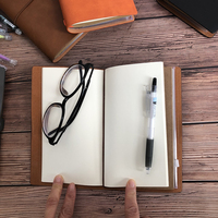 Agenda en cuir rétro de luxe, couverture souple, reliure élastique, bloc-notes réutilisable, carnet fait main, petit carnet de voyage A6