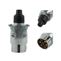 Adaptateur de prise électrique 12V 7 broches pour remorquage de remorque, connecteur de câblage, prise de remorquage