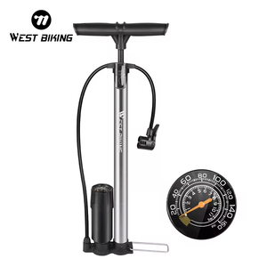 <span class=keywords><strong>Pompe</strong></span> à pied pour vélo WEST BIKING Coo160PSI avec manomètre <span class=keywords><strong>haute</strong></span> <span class=keywords><strong>pression</strong></span>, accessoires de cyclisme, gonfleur d'air, valve Presta et Schrader, <span class=keywords><strong>pompe</strong></span> pour vélo de route et <span class=keywords><strong>VTT</strong></span> - Product Image 1