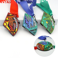 Conception personnalisée de médailles, centre de médaille en forme d'étoile, trophée de badminton et médailles, médailles Kpnp Taekwondo, médailles d'athlétisme