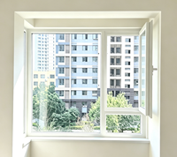 Ventana Abatible con Rotura de Puente Térmico, Ventana de Aluminio con Doble Acristalamiento de Ahorro Energético