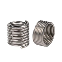 304 Stainless Steel No-Tail Metric Thread Insert-Precision Thread Reinforcement Component for Mechanical Equipment Repair