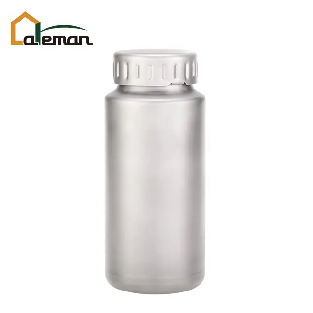 1200ml 40.5oz Wide Mouth Titanium Sports Water Drinking Bottle Large Capacity Single Wall Travel Hiking Cycling w/Carry Bag OEM