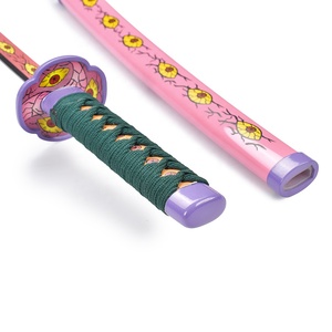 ดาบคาตานะของเล่นลายอนิเมะญี่ปุ่น Demon Slayer Kokushibo ขนาด 45 ซม. พร้อมใบมีดสแตนเลส - Product Image 4