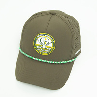 Gorra de Béisbol Personalizada con Elasticidad en Cuatro Direcciones, Parche de Silicona 3D, Bordado Láser, Perforaciones Laterales, Gorra de Golf con Logotipo Bordado Personalizado