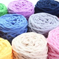 Fil chenille monofilament Ice-bar Line, fil mélangé polyester de haute qualité anti-boulochage, pour tapis tissés à la main, écharpes et chaussures de petite taille