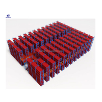 Système de rayonnage de mezzanine robuste en acier pour entrepôt, avec plateformes de stockage et rayonnages de palettes