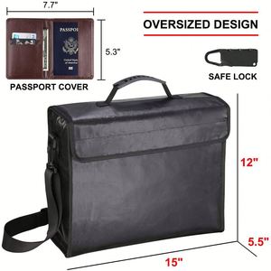 CUSTOM Large Office & School Fireproof <b>Document</b> <b>Bag</b> 's Favorite Hot Selling File Organizer Fire Material Case - Product Image 3