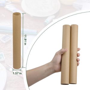 1.57x11.81 inch Nâu tái chế các tông giấy ống dày lớp học mạnh mẽ tự làm dự án trống cuộn thủ công thủ công - Product Image 3