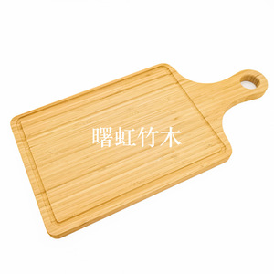 Bandeja de servir de bambú y madera Shuhong de 40x20x1.5 cm para hornear carne, pan, frutas, estilo simple, vajilla para el hogar. - Product Image 3