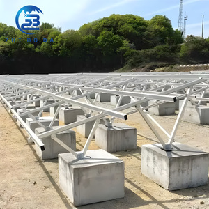 Système de montage au sol solaire à longue durée de <span class=keywords><strong>vie</strong></span>, Zn-Mg-Al, système solaire agricole à haute efficacité conçu pour les centrales électriques - Product Image 1