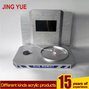 Support de présentation pour modèle de robot en acrylique argenté, moderne, luxueux, écologique, avec revêtement UV, étagère à marches, recyclable, léger, résistant à l'eau - Product Image 4