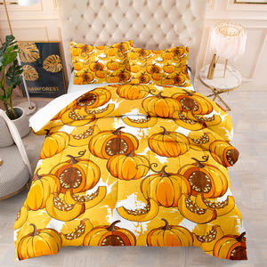 Aoyatex set trapunta zucca camera da letto copriletto trapunta in microfibra stampa digitale - Product Image 5